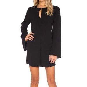 BCBG Giulianna Black Lace Open Back Romper Size XS